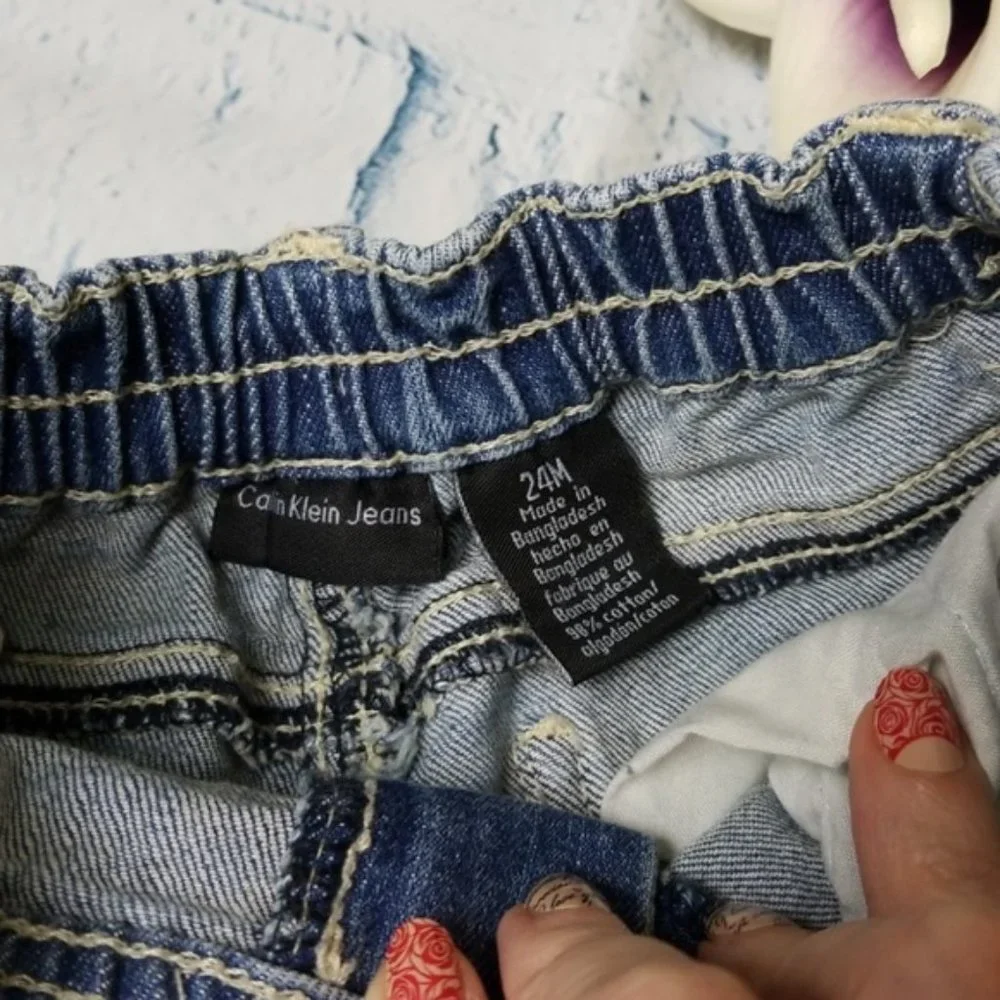 Kid’s Calvin Klein Straight Leg Jeans
